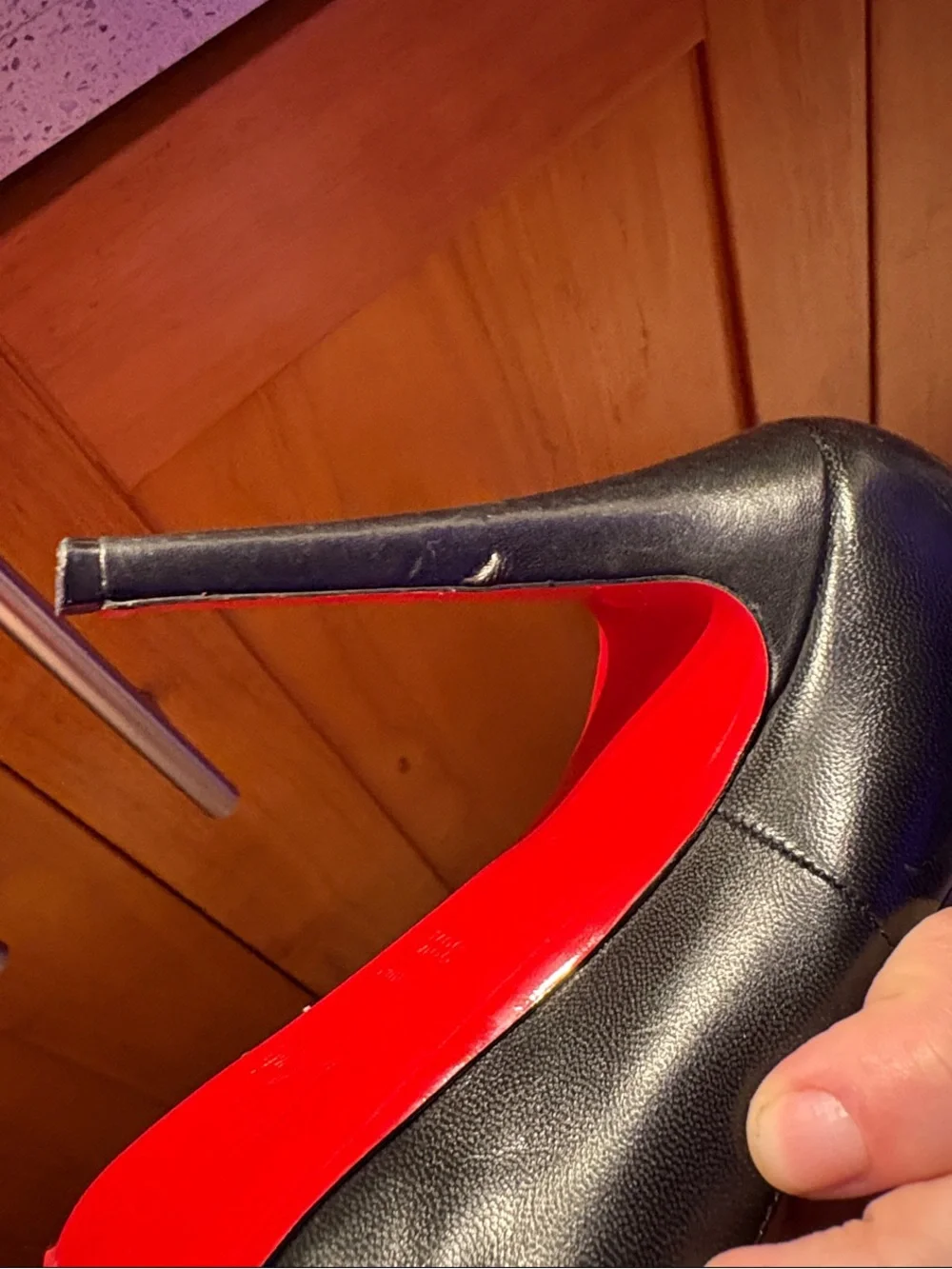 Christian Louboutin Black Pumps with Signature Red Soles